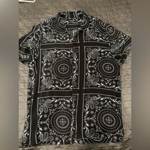 BRAVE SOUL LONDON mens button down short sleeve shirt